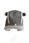 Baby - Lammfellmütze mit Ohren Grau